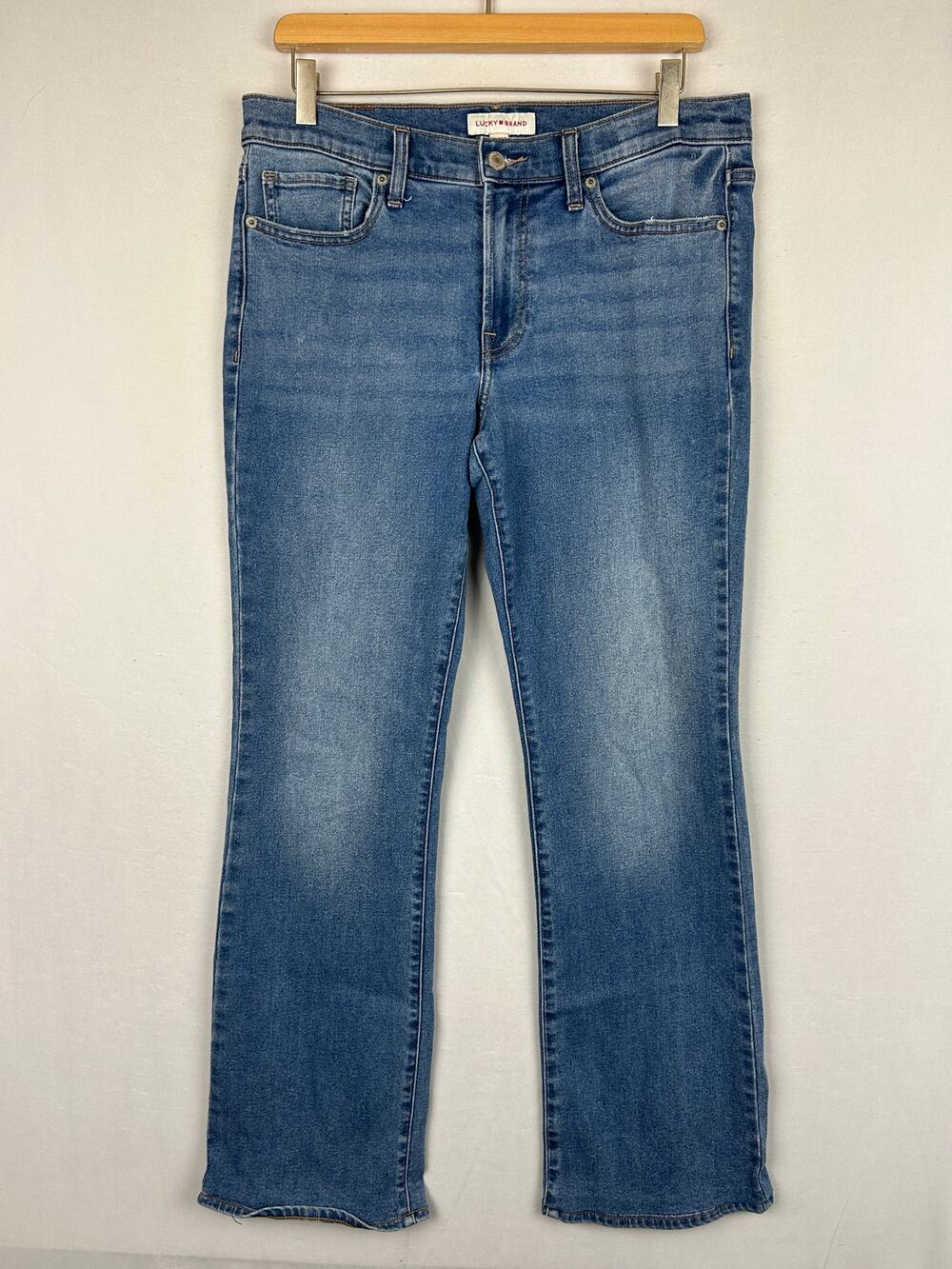 Lucky Brand Sweet Mid Rise Boot Cut Blue Denim Jeans 31" Inseam Women's 12/31R
